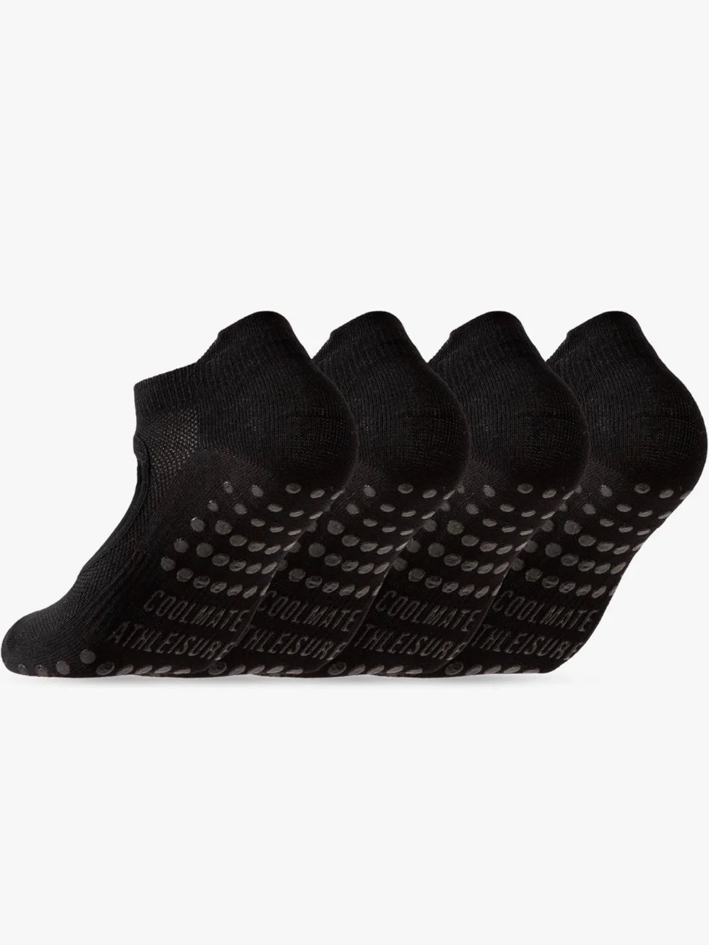 CoolMate Pilates Socks with Grips for Women, Non Slip Yoga Socks Pack of 4 NIP